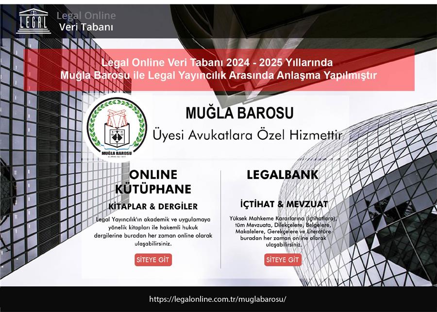 Legalbank İçtihat ve Mevzuat Programı bir yıl daha  meslektaşlarımızın kullanımına ücretsiz olarak sunulmuştur.