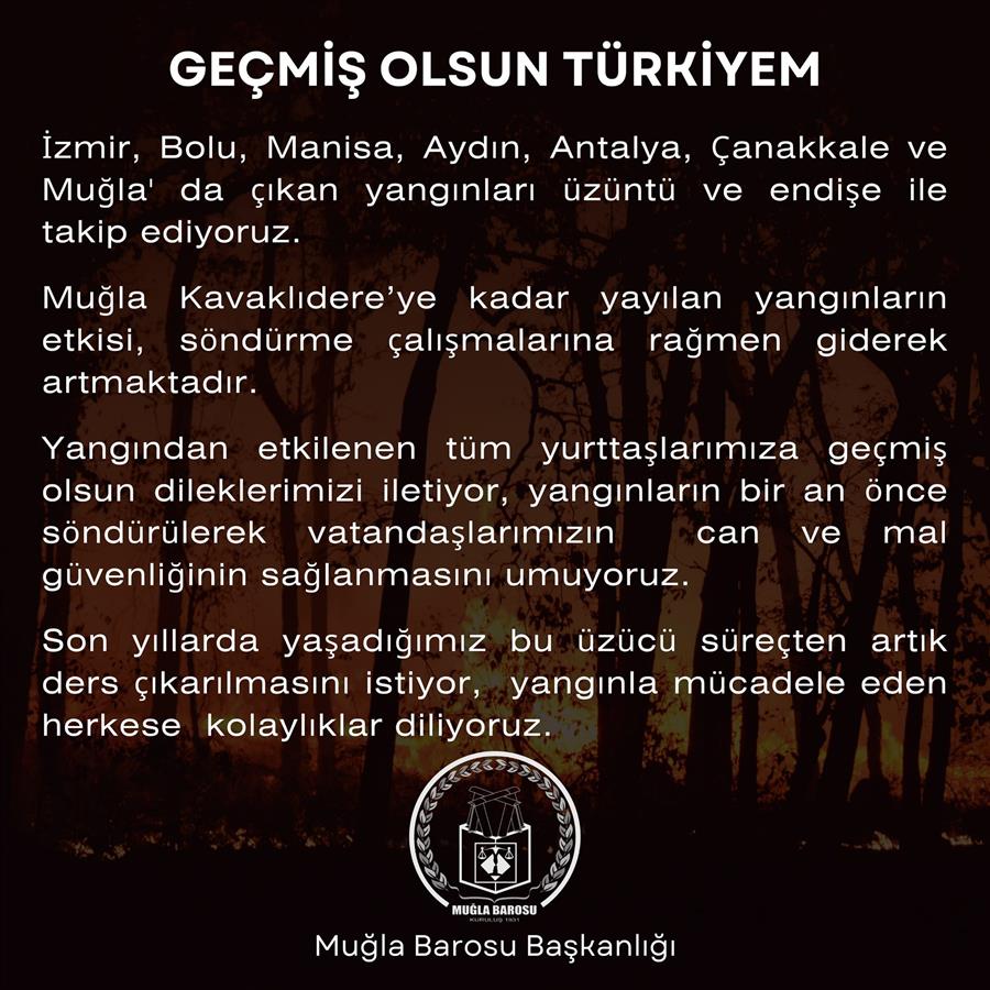 GEÇMİŞ OLSUN TÜRKİYEM